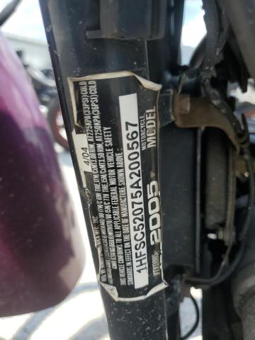 2005 HONDA VTX1300 S 1HFSC52075A200567