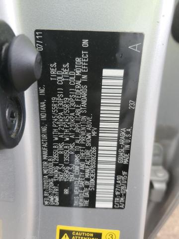 2011 TOYOTA HIGHLANDER - 5TDDK3EH7BS092266