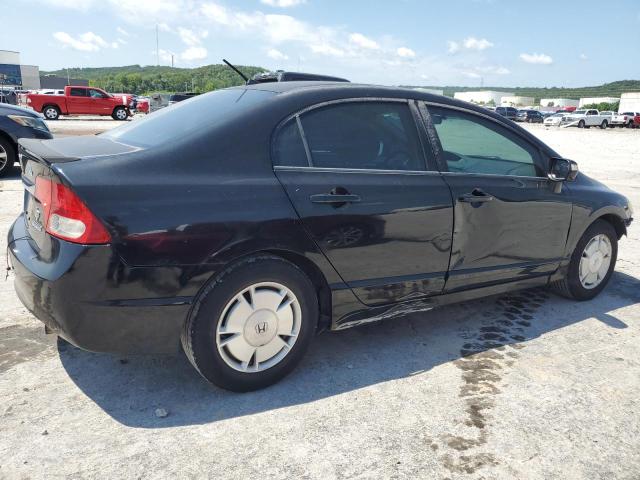 HONDA CIVIC HYBR 2009 black  hybrid engine JHMFA36229S009106 photo #4