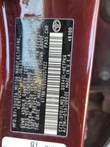 2013 TOYOTA AVALON BAS - 4T1BK1EB2DU057622