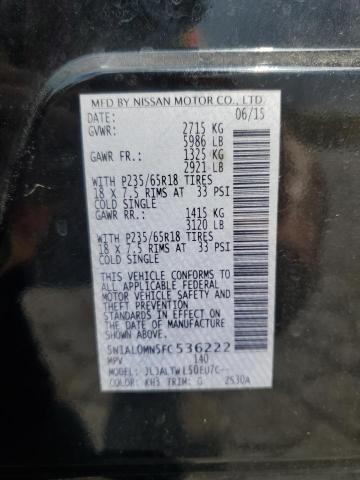 2015 INFINITI QX60 5N1AL0MN5FC536222