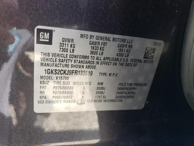 2015 GMC YUKON DENA 1GKS2CKJ9FR133519