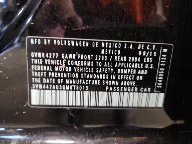 2016 VOLKSWAGEN GTI S/SE 3VW447AU3GM018013
