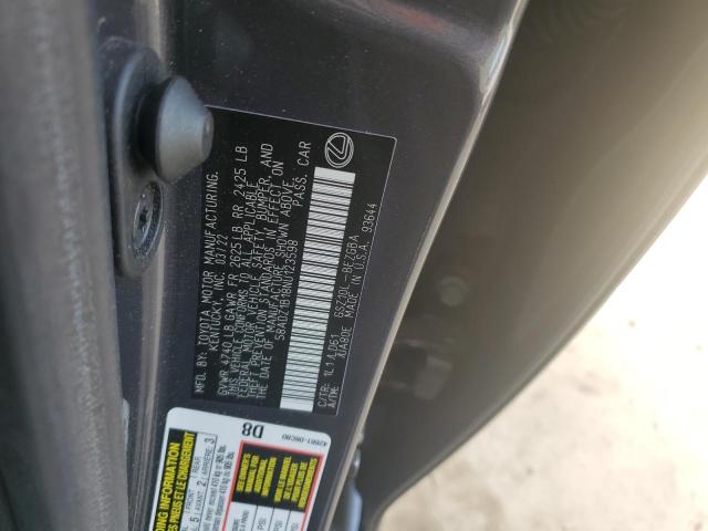 2022 LEXUS ES 350 BAS 58ADZ1B18NU123598