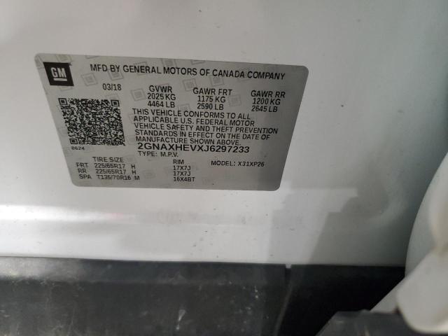 2018 CHEVROLET EQUINOX LS 2GNAXHEVXJ6297233