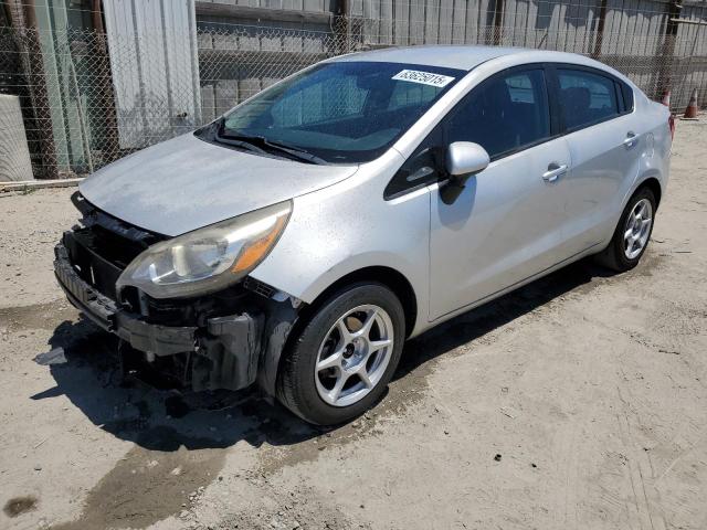 KIA RIO LX 2013 silver  gas KNADM4A39D6296948 photo #1