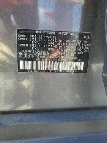 2022 SUBARU OUTBACK PR 4S4BTACC3N3128326