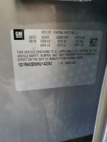 2017 CHEVROLET VOLT LT 1G1RA6S56HU142382