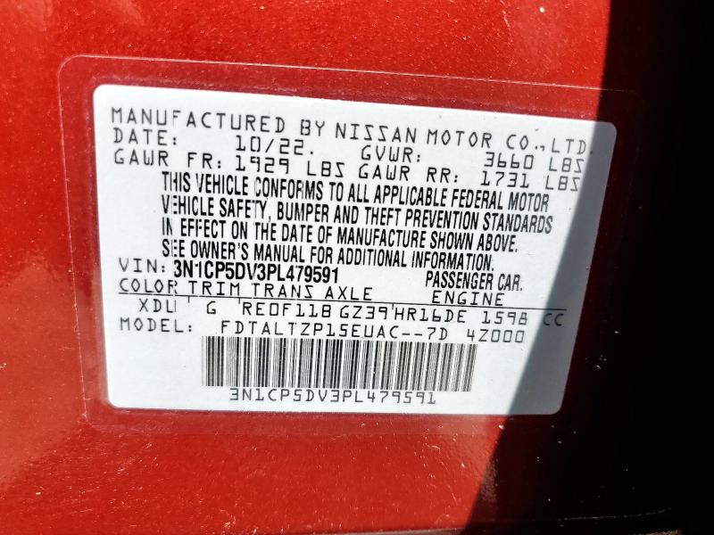2023 NISSAN KICKS SR 3N1CP5DV3PL479591