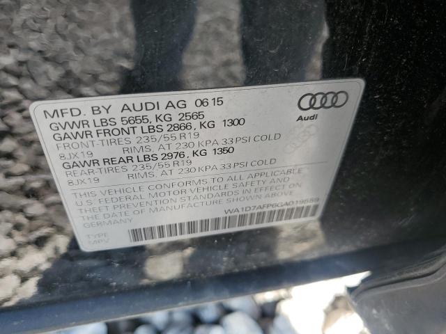 2016 AUDI Q5 PREMIUM WA1D7AFP6GA019559