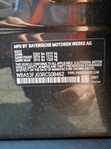 2024 BMW 530 XI WBA53FJ03RCS08462
