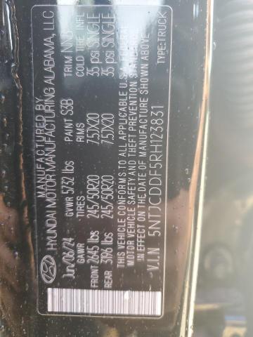 2024 HYUNDAI SANTA CRUZ NIGHT 5NTJCDDF5RH123831
