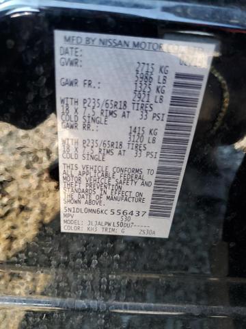 2019 INFINITI QX60 LUXE 5N1DL0MN6KC556437