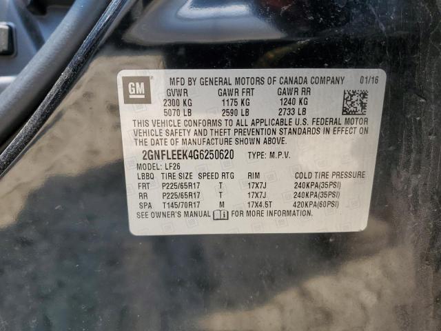 2016 CHEVROLET EQUINOX LS 2GNFLEEK4G6250620