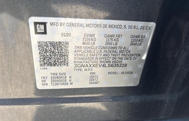 2020 CHEV EQUINOX PREMIER - 3GNAXXEV4LS635319