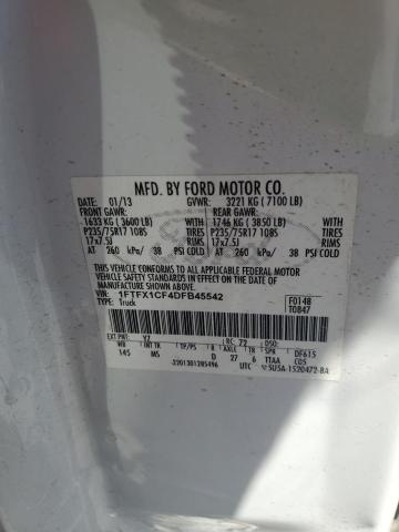 2013 FORD F150 SUPER CAB - 1FTFX1CF4DFB45542