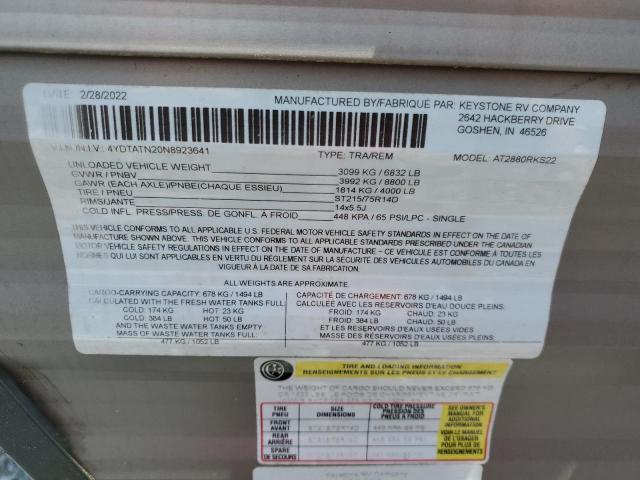 2022 ASPEN TRAIL DUTCHMAN #3231516206