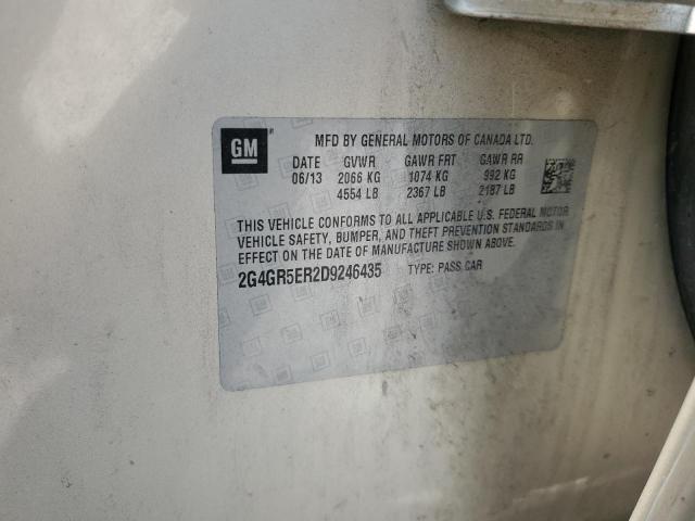 2013 BUICK REGAL - 2G4GR5ER2D9246435