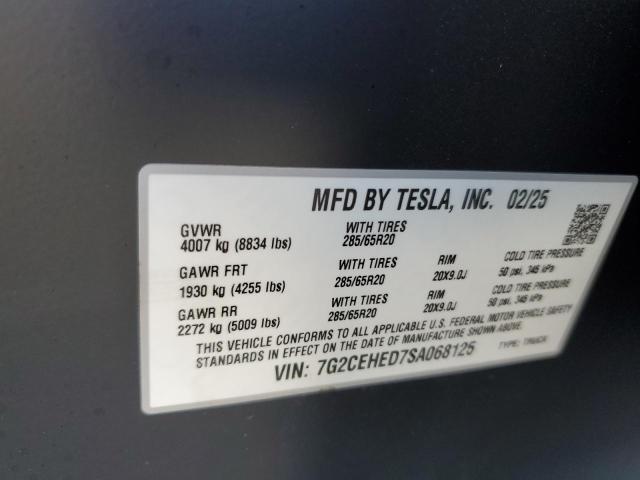 2025 TESLA CYBERTRUCK 7G2CEHED7SA068125
