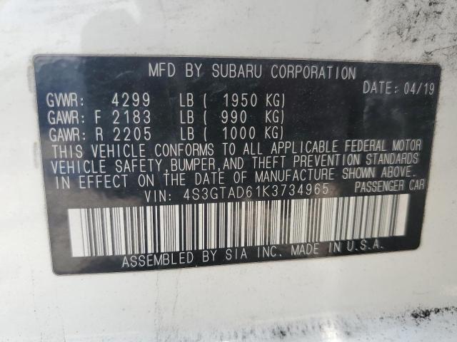 2019 SUBARU IMPREZA PR - 4S3GTAD61K3734965