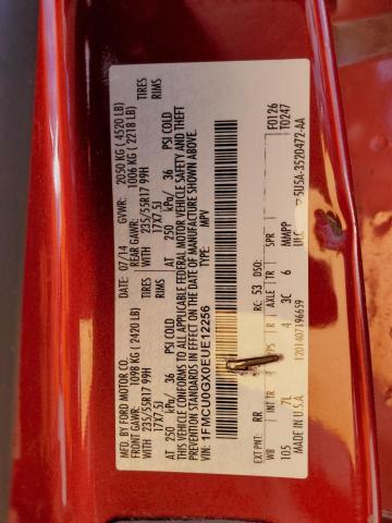 2014 FORD ESCAPE SE - 1FMCU0GX0EUE12256