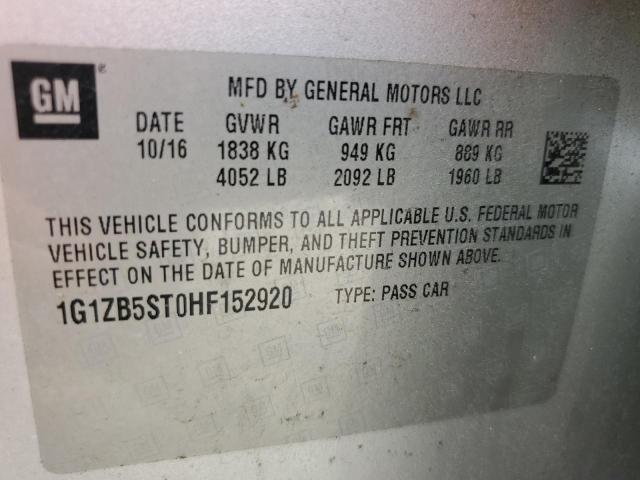 2017 CHEVROLET MALIBU LS - 1G1ZB5ST0HF152920