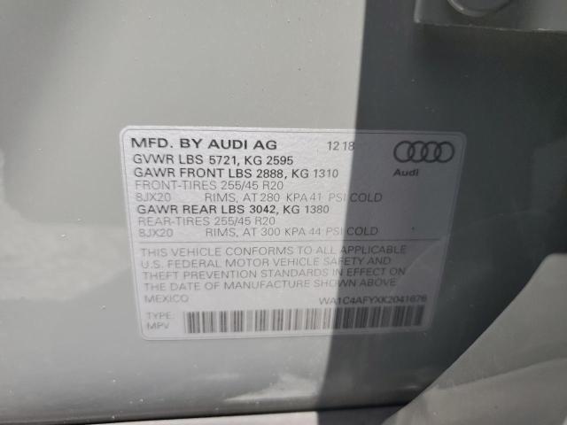 2019 AUDI SQ5 PRESTI WA1C4AFYXK2041676