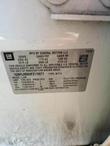 2015 CHEVROLET EQUINOX LT - 1GNFLHEK9FZ115671