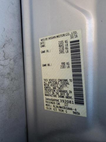 2017 NISSAN MAXIMA 3.5 - 1N4AA6APXHC392081