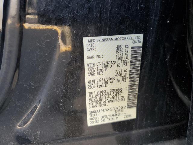 2016 NISSAN TITAN XD S 1N6BA1F47GN514282