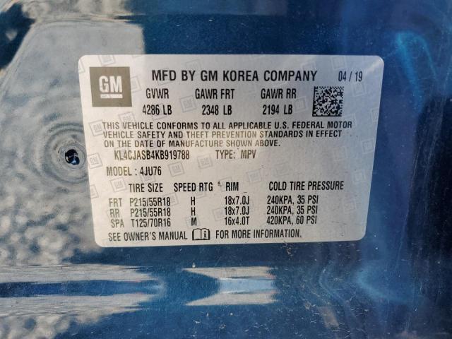 2019 BUICK ENCORE PRE KL4CJASB4KB919788