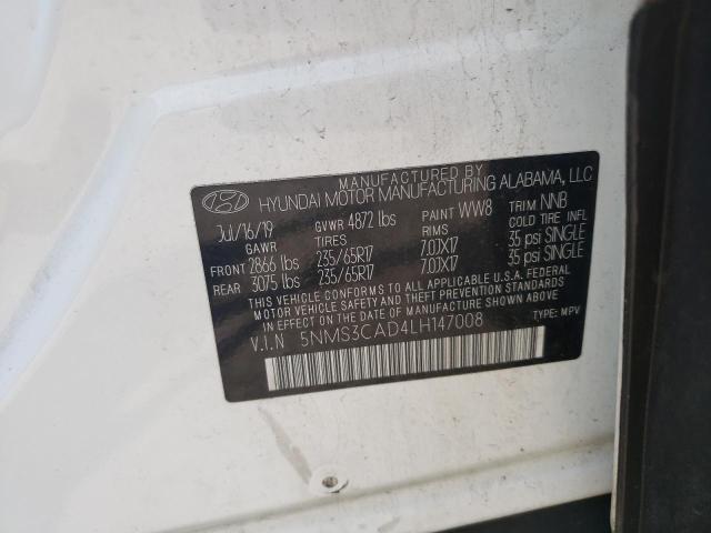2020 HYUNDAI SANTA FE S - 5NMS3CAD4LH147008