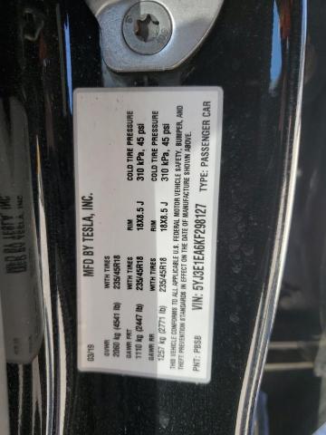 2019 TESLA MODEL 3 5YJ3E1EA6KF298127