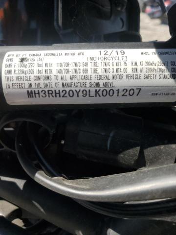 2020 YAMAHA MT-03 MH3RH20Y9LK001207