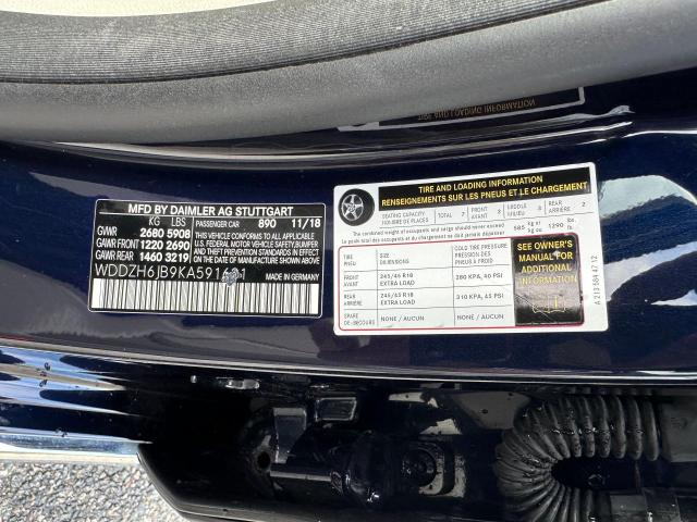 2019 MERCEDES-BENZ E 450 4MAT WDDZH6JB9KA591631