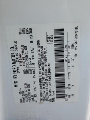 2016 FORD TRANSIT CO NM0LS7E78G1269810