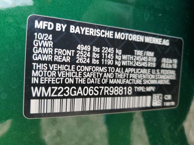 2025 MINI COUNTRYMAN WMZ23GA06S7R98818
