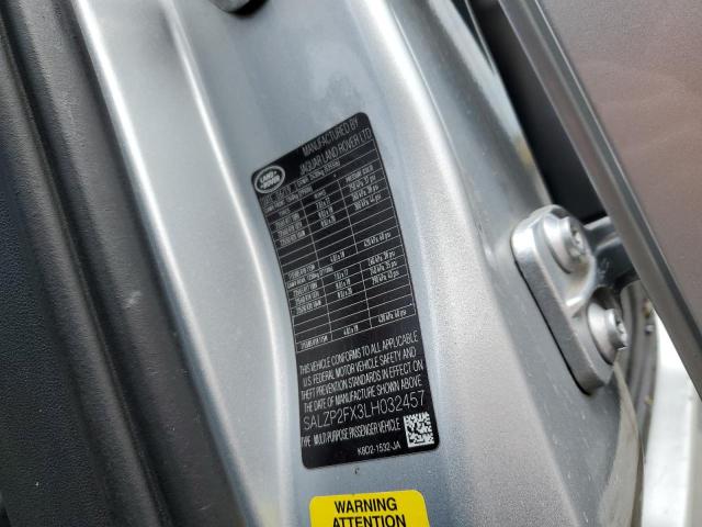 2020 LAND ROVER RANGE ROVE SALZP2FX3LH032457