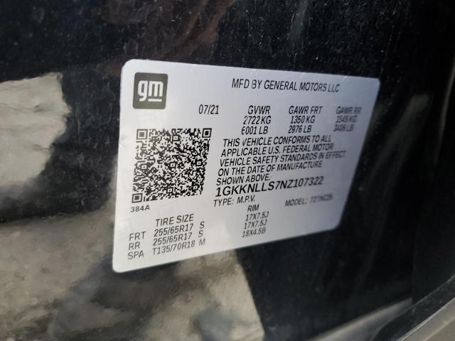 2022 GMC ACADIA AT4 1GKKNLLS7NZ107322