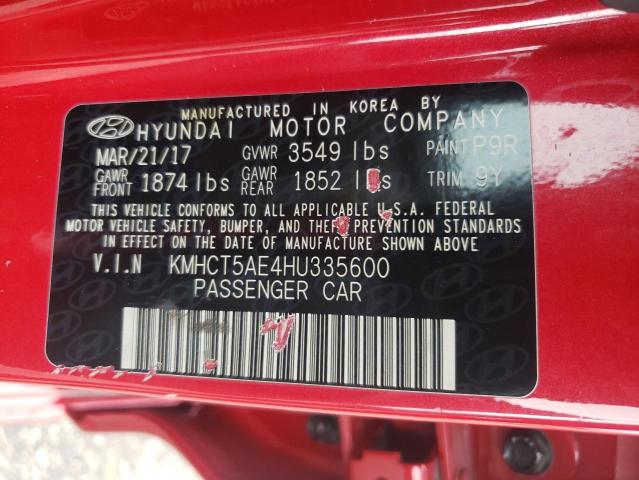 2017 HYUNDAI ACCENT SE KMHCT5AE4HU335600