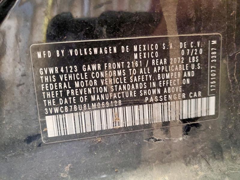 2020 VOLKSWAGEN JETTA S 3VWCB7BU8LM069128