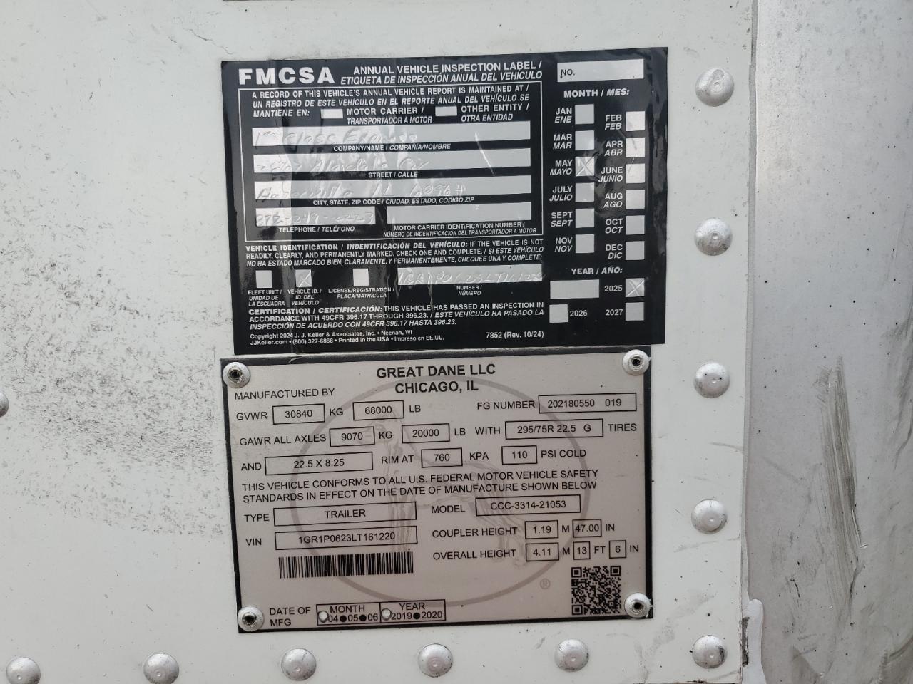 Lot #3287640006 2020 GREAT DANE UNKNOWN