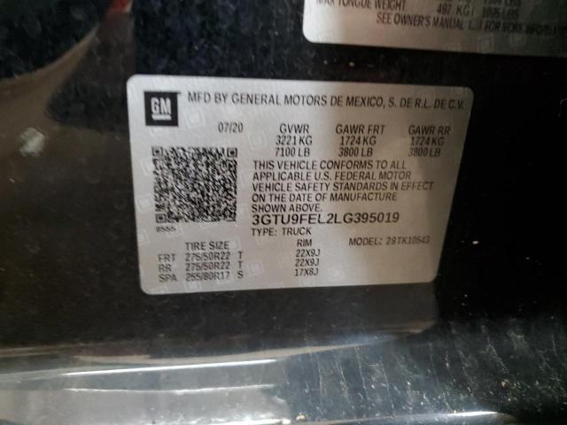 2020 GMC SIERRA K15 3GTU9FEL2LG395019