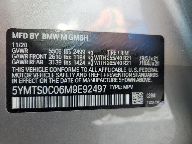2021 BMW X3 M COMPE 5YMTS0C06M9E92497