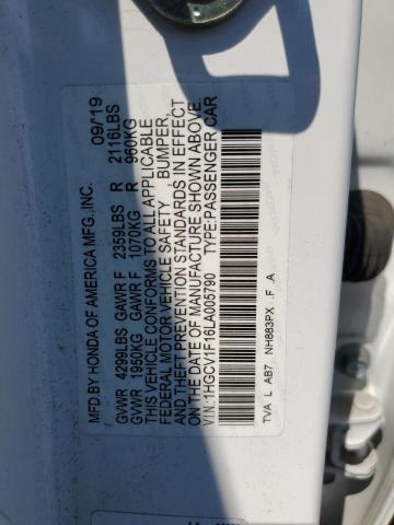 2020 HONDA ACCORD LX 1HGCV1F16LA005790
