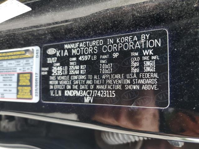 2018 KIA SPORTAGE LX KNDPM3AC7J7423115