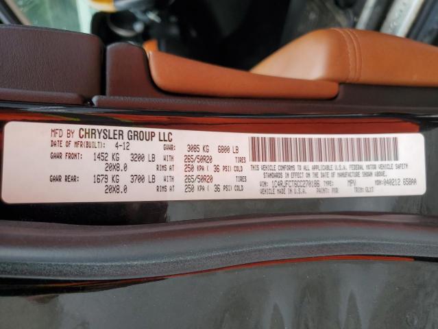 2012 JEEP GRAND CHER - 1C4RJFCT6CC270186