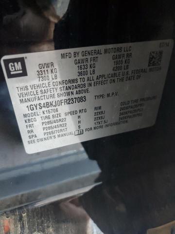 2015 CADILLAC ESCALADE L 1GYS4BKJ0FR237083