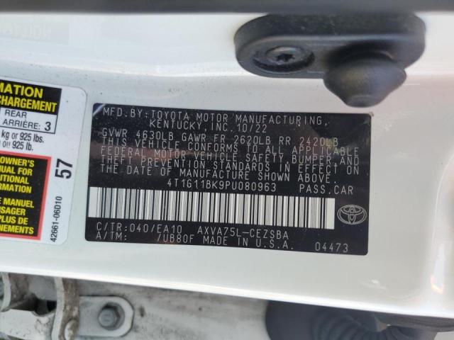 2023 TOYOTA CAMRY SE N - 4T1G11BK9PU080963