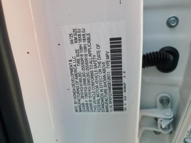 2025 HONDA PILOT EXL 5FNYG1H48SB126011